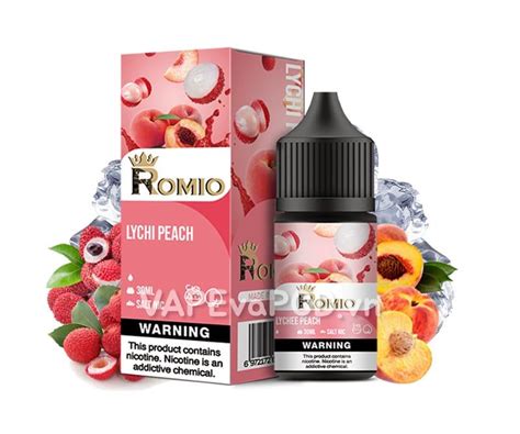 Romio King Ice Salt Lychee Peach Ml Tinh D U Pod