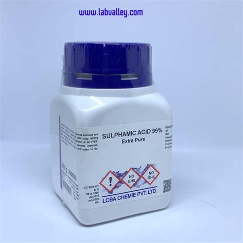 Sulphamic acid 99 AR grade 500 กรม ขวด ยหอ Loba india แลป