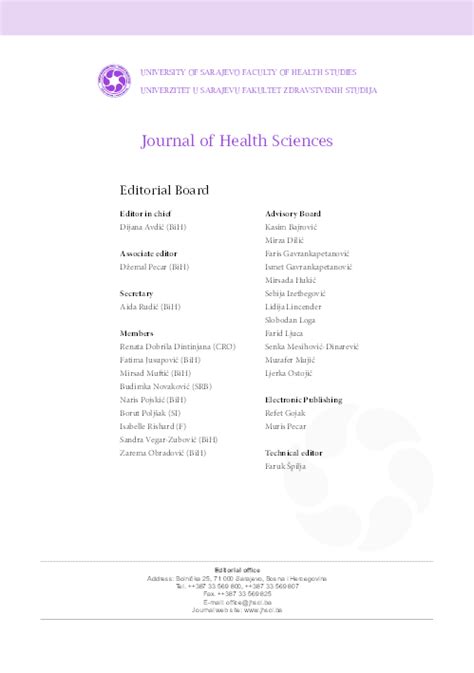 (PDF) Journal of Health Sciences Vol 3 Issue 2 | Journal of Health ...