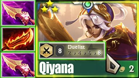 Queen Qiyana ⭐⭐⭐ Grant Very Fast To Fast Attack Speed 8 Duelist Tft