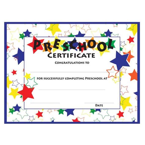 11+ Preschool Certificate Templates – Pdf | Free & Premium intended for ...