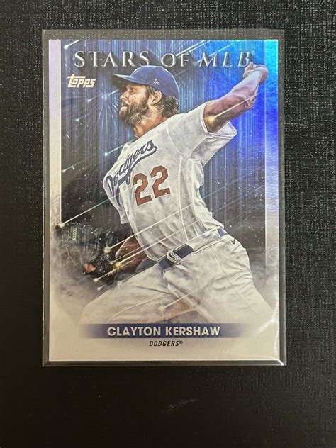 Clayton Kershaw Topps Series Stars Of Mlb Foil Smlb Dodgers