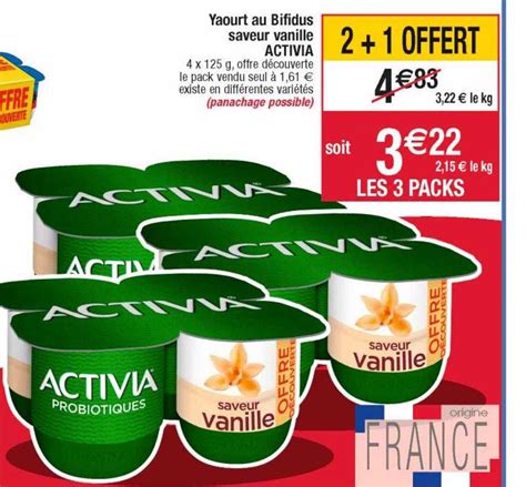 Promo Yaourt Au Bifidus Saveur Vanille Activia Chez Cora Icatalogue Fr