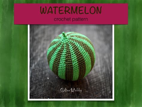 Watermelon Crochet Pattern Pdf Crochet Watermelon Pattern Etsy