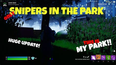 Only Snipers In The Park 9685 0169 1959 By Sebasaar Fortnite Creative Map Code Fortnite Gg