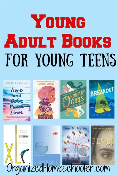 Young Adult Books for Young Teens ~ The Organized Homeschooler