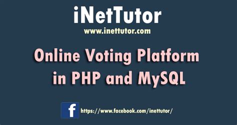 Online Voting Platform In PHP And MySQL