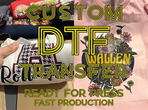 Dtf Transfers Dtf Gang Sheet Custom Heat Transfer Full Etsy