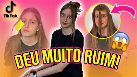 TESTANDO TRUQUES DE BELEZA BIZARROS DO TIK TOK O último foi o pior de