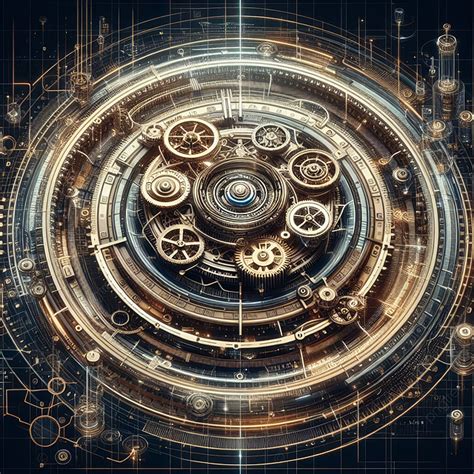 Time Machine Background Gears Cogs Precision Background Image And