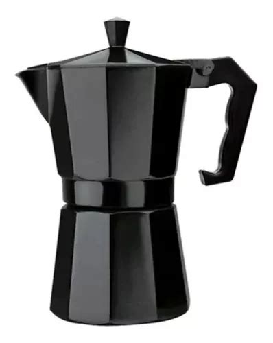 Cafetera Italiana Moka Pot Espresso 6 Tazas 300 Cc Negra