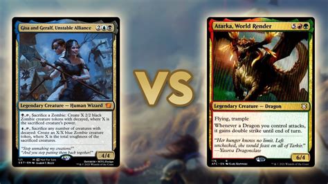 Gisa And Geralf VS Atarka World Render MTG Commander YouTube