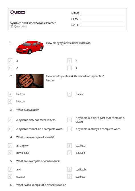 50 Consonants Worksheets For 2nd Grade On Quizizz Free Printable