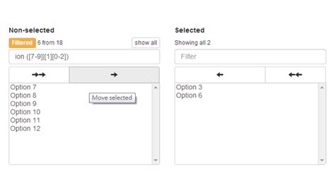 Bootstrap Dual Listbox A Responsive Dual Listbox Widget Optimized For