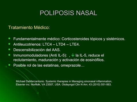 Cirugia Endoscopica En Poliposis Nasal Ppt