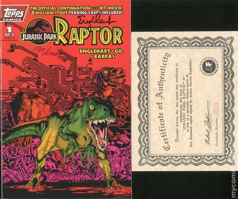 Jurassic Park Raptor 1993 Comic Books