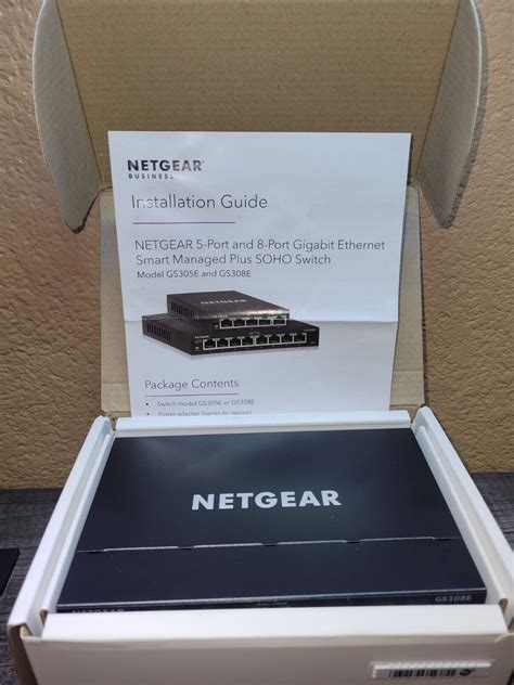 Netgear Gs E Port Gigabit Ethernet Plus Switch Ebay