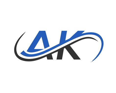 Letter Ak Logo Design For Financial Development Investment Real