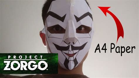 PROJECT ZORGO Elite Mask PAPER TUTORIAL YouTube