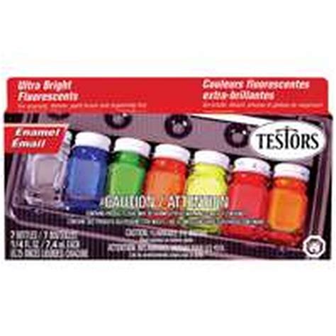 Testors 9132x Ultra Bright Waterproof Enamel Paint Set 6 Pieces