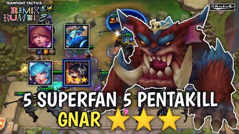 Superfan Pentakill Gnar Headliner Tft Remix Rumble Teamfight