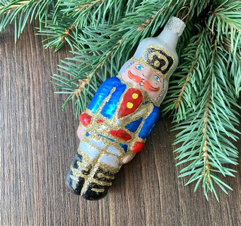 Nutcracker Glass Christmas Ornaments Blown Glass Etsy