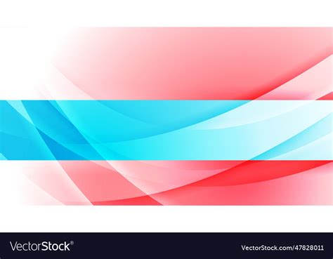 Abstract elegant blue red wavy background Vector Image