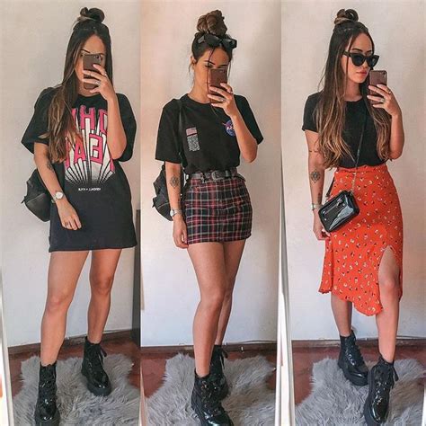 Jessica On Instagram 6 Inspirações De Looks Com Coturno” Pra Vocês