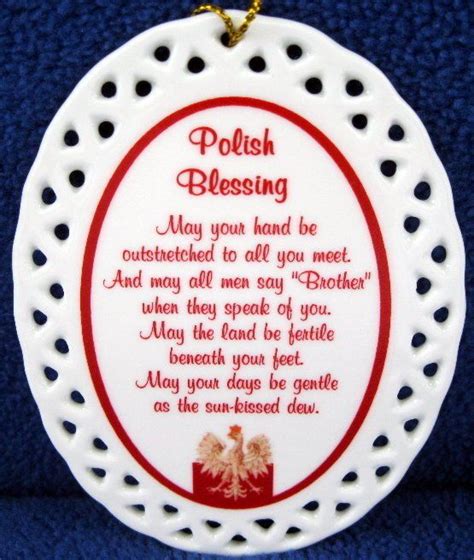 Poland Polish Blessing Christmas Ornament Personalized | Polish ...
