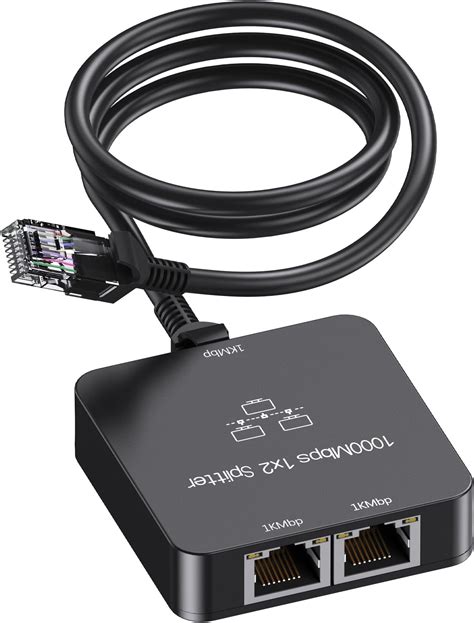 Amazon Uzifhdhi Ethernet Splitter To With Ethernet Cable