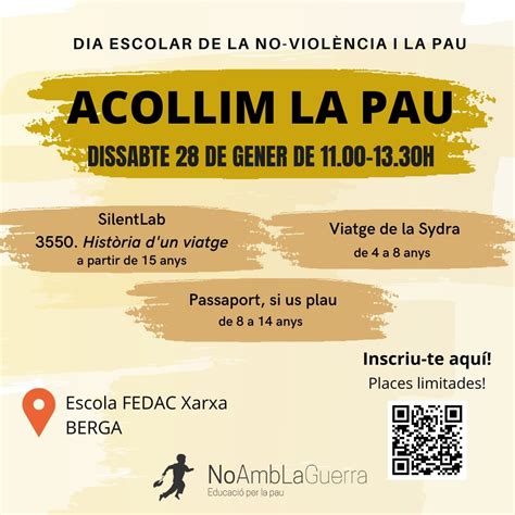 Jornada Acollim La Pau Servei Educatiu Del Bergueda