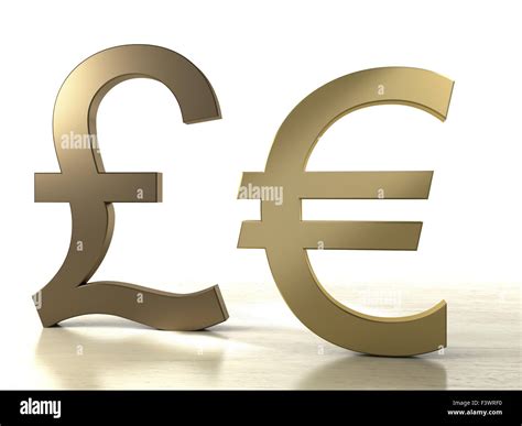 Euro and pound sign Stock Photo - Alamy