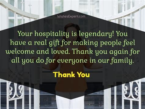 Thank You For Your Hospitality Quotes