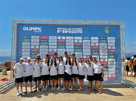 Gli Atleti Della Doria Nuoto Loano A Piombino Ai Campionati Italiani