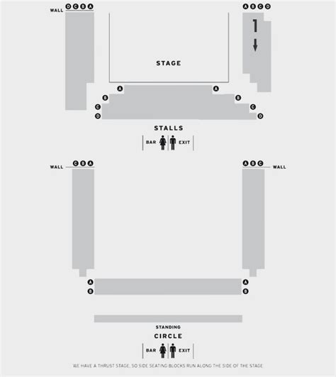 Donmar Warehouse Theatre - Seating Plan at Donmar Warehouse Theatre - ATG Tickets