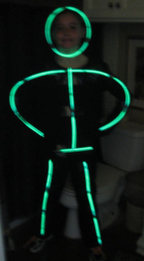 How To Make A Glow In The Dark Stick Man Halloween Costume Glow