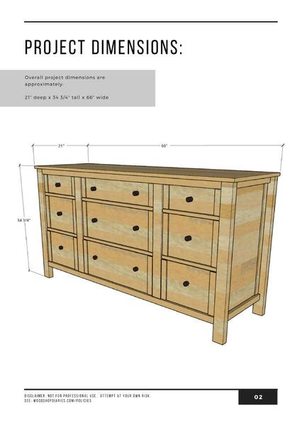 Modern 9 Drawer Dresser Plans – Woodshop Diaries