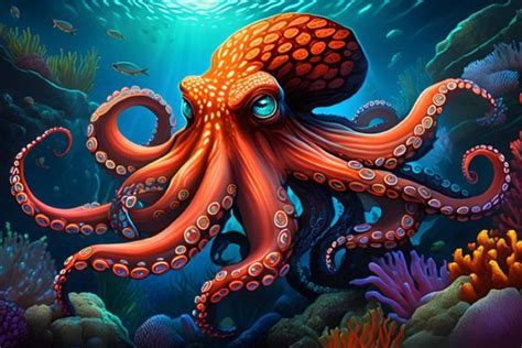 Octopus Wallpaper Graphic by mimishop · Creative Fabrica