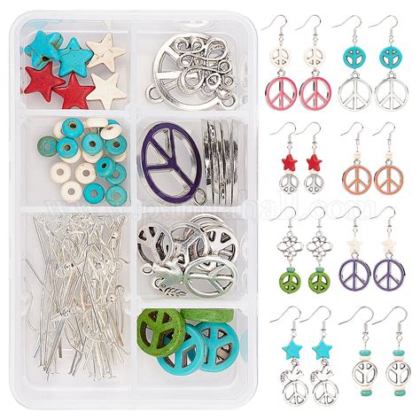 Wholesale Sunnyclue Diy Peace Theme Earring Making Kits Pandahall