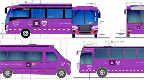 chilango Esos de morado así serán los nuevos camiones y combis chilangos