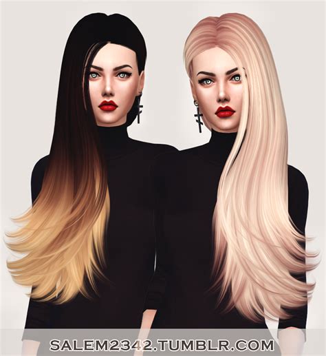 Salem2342 Skysims Hair 259 Retexture Sims 4 Hairs