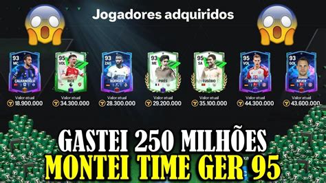 GASTEI 250 MILHÕES DE COINS MONTEI TIMAÇO DE GER 95 FC MOBILE