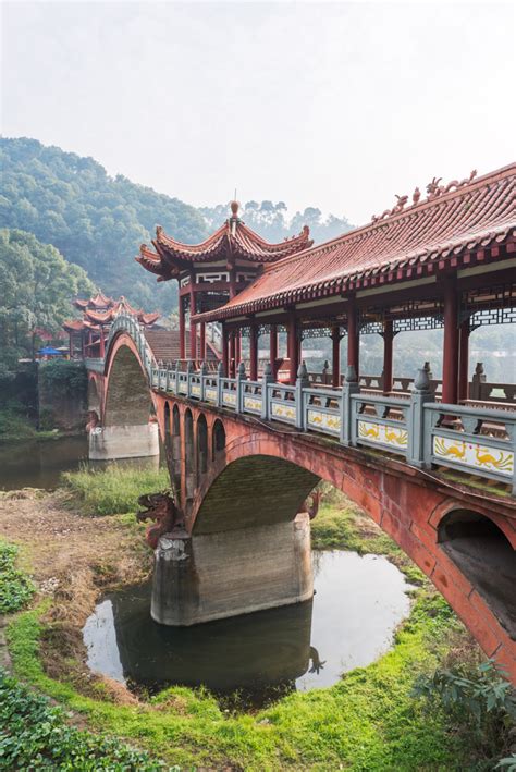 Leshan Zhuoying Haoshang Ancient Bridge Chengdu Sichuan Province China