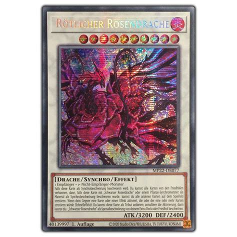 Yu Gi Oh Rötlicher Rosendrache Mp22 De077 Prismatic Secret Kaufen