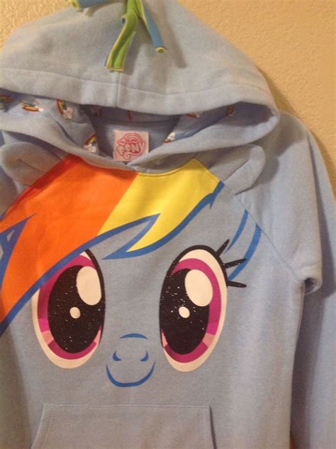 My Little Pony Rainbow Dash Hoodie Sweater Girls Xl1214 M78 S6