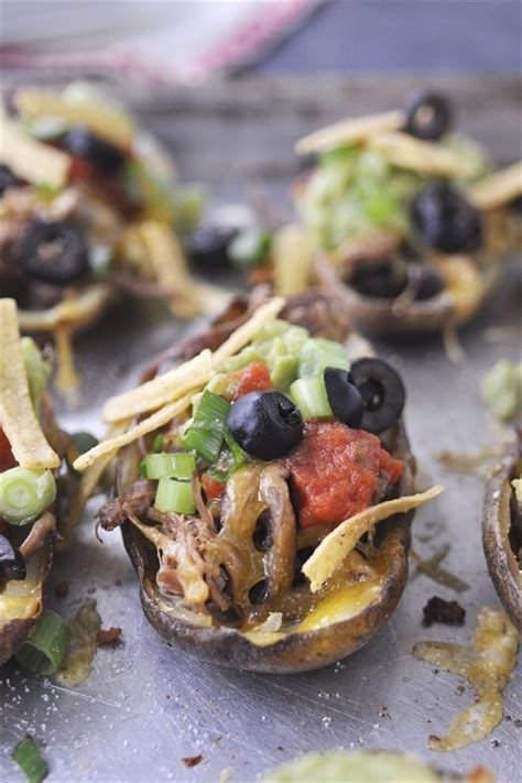 Nacho Potato Skins Recipe By Leigh Anne Wilkes