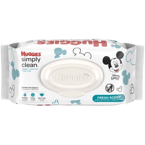 Huggies Simply Clean Fresh Scent Baby Wipes Flip-Top Pack, 64 ct - Fry’s Food Stores