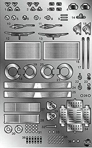 Mitsubishi Starion Gr A Detail Up Parts Set Nunu Model Kit E24031