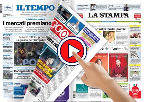 La Video Rassegna Stampa Del Luned Giugno In Tv