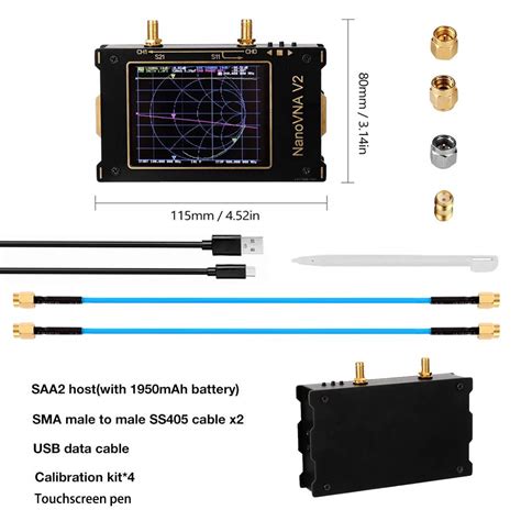 Nanovna V Vector Network Analyzer Khz Ghz Inch Large Screen S A